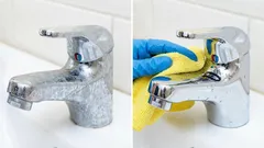 Så får du enkelt tillbaka glansen på handfatet och kranen: ett oväntat medel fungerar felfritt