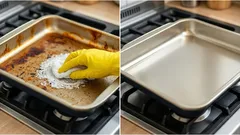 Fettet försvinner från bakplåten på ett ögonblick: du behöver ett medel som finns i varje kök
