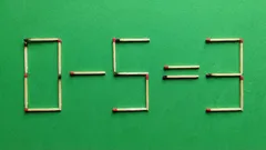 Vilka två tändstickor behöver du flytta för att likheten ska bli rätt? IQ-test